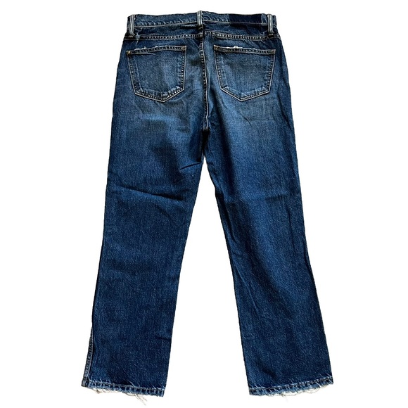 The GREAT The Gent Button Fly Cropped Jeans Size 25 Trendy Stylish Effortless - Picture 3 of 11